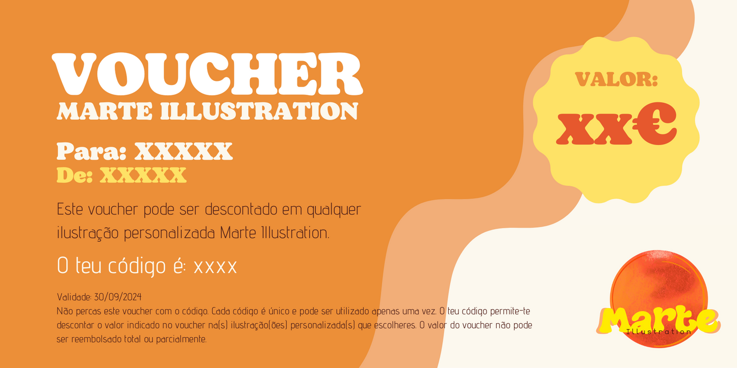 Voucher Marte Illustration