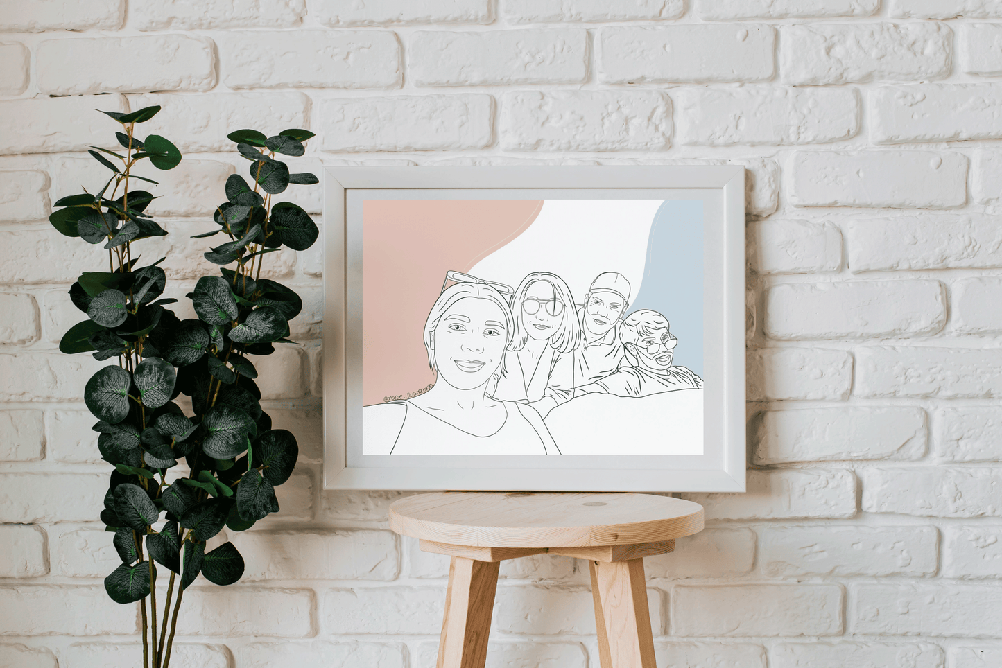 Ilustração Personalizada "Contorno"