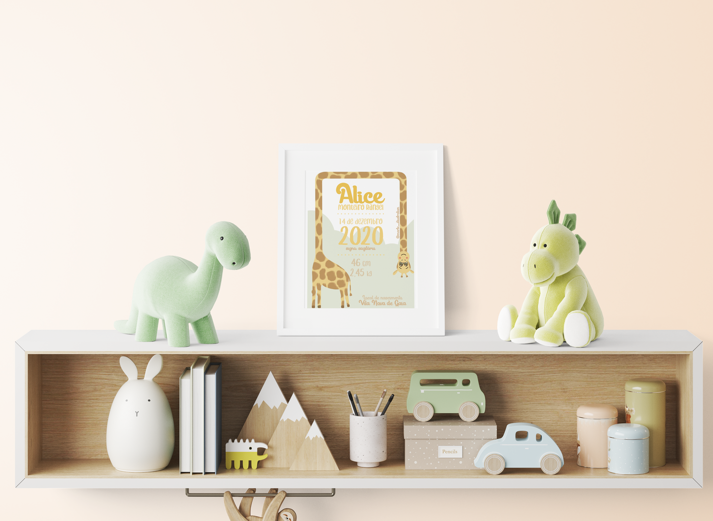Quadro de Nascimento Personalizável