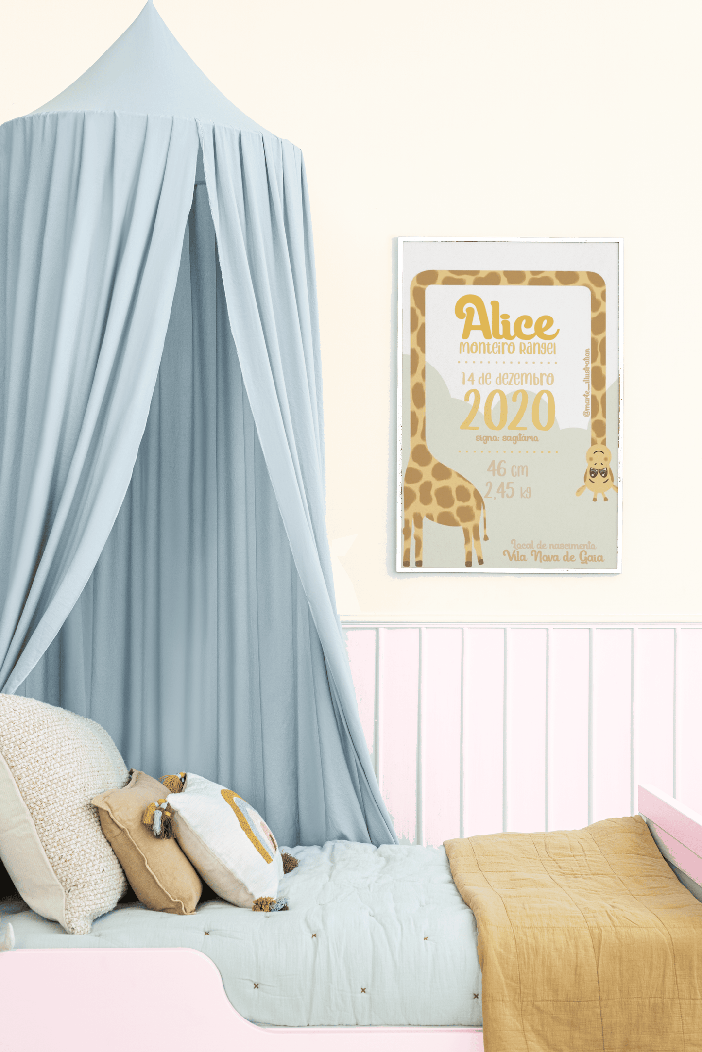 Quadro de Nascimento Personalizável