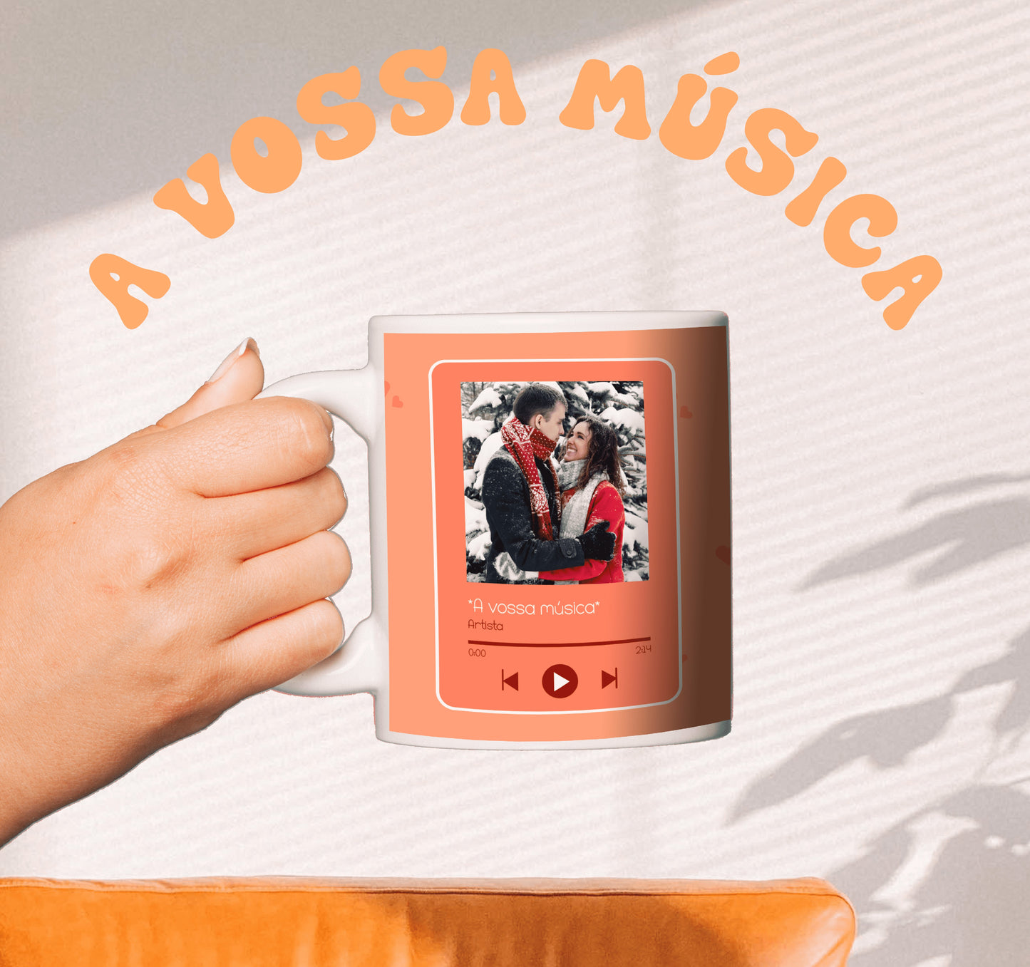 Caneca Personalizável - A vossa música
