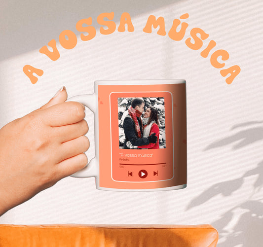 Caneca Personalizável - A vossa música